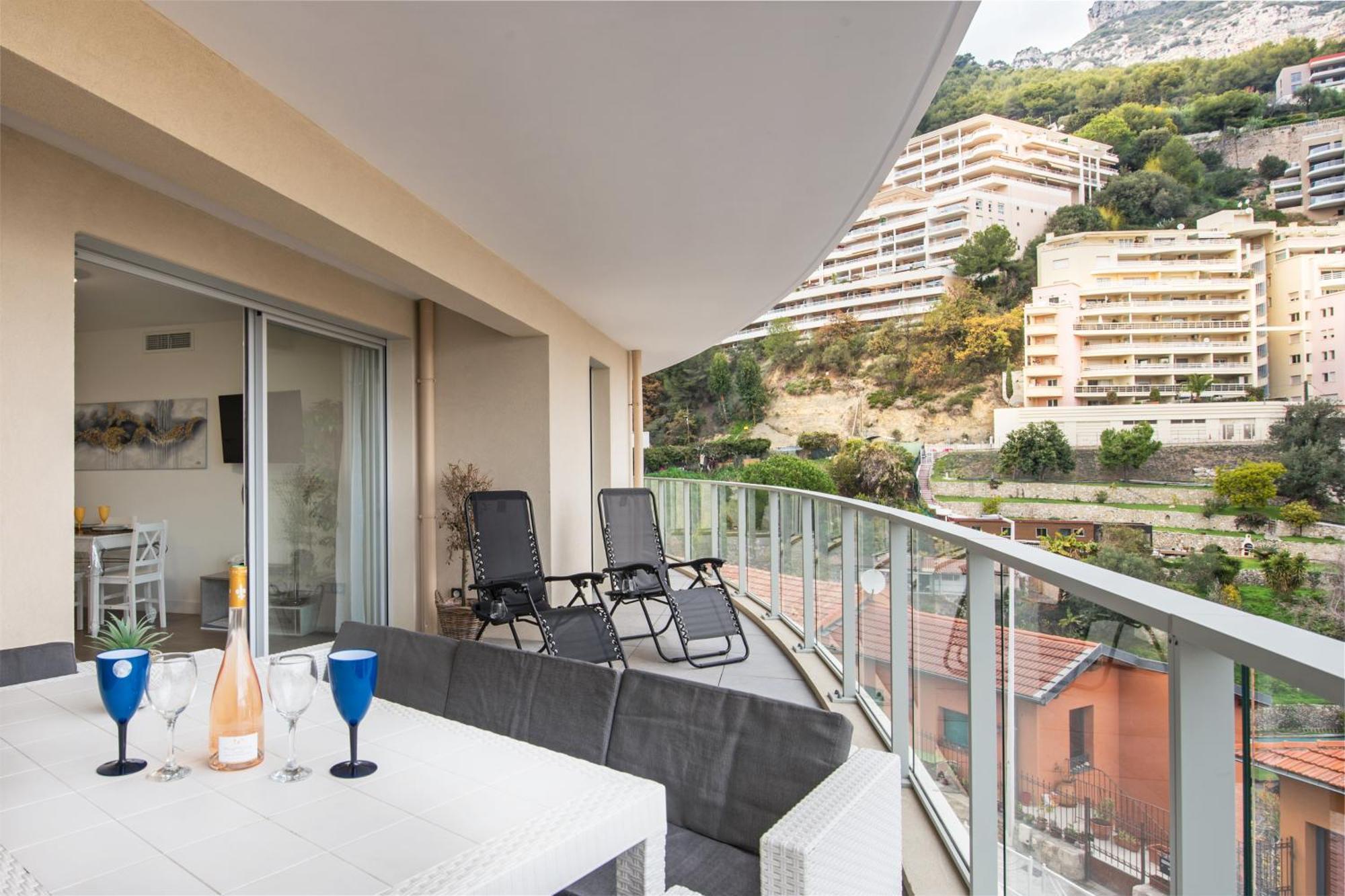 Grande Terrasse - Vue Mer - Parking - Bk Beausoleil Exteriör bild